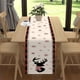 thumbnail image 5 of Bandera de mesa navideña, mantel decorado con tapete de Papá Noel y cervatillo con ambiente festivo, 5 of 5