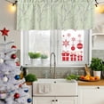 thumbnail image 5 of 2 Pack Valances for Window, Sage Green Branches Short Curtains for Kitchen Bedroom Living Room, Vintage Art Farmhouse Rod Pocket Small Window Treatment Valance Drapes 42 x 12 Inch, 5 of 8