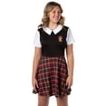 thumbnail image 6 of Harry Potter Costume Dress Cosplay Plaid Skirt Dresses For Women Juniors, All 4 Hogwarts Houses Available, 6 of 7