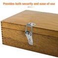 thumbnail image 2 of Miangastore Spring Loaded Toggle Latch Catch Stainless Steel Spring Toggle Lock with Padlock Hole for Cabinet Wooden Case Toolboxes and Chest Trunk 9.2cm, 2 of 8