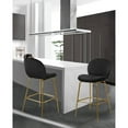 thumbnail image 4 of Meridian Furniture Inc Paris 26 in. Upholstered Counter Stool - Set of 2, 4 of 11