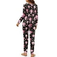 thumbnail image 5 of Tutolipy Christmas Sleepwear for Women Axolotl Snowflake Printed Pajamas Soft Pjs Set Long Sleeve Tops Jogger Pants Pajama Sets, S, 5 of 6