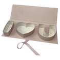 thumbnail image 3 of Caja de regalo de flores vacía con forma de corazón, cajas de embalaje creativas, portátiles y rellenables con forma de letra para Valentín y Rosa, 3 of 8