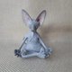 thumbnail image 5 of Cat Figurine Sphynx Meditation Statue Yoga Animal Cat Meditate Art Sculpture Micro Decoration Garden Home Office Ornament, 5 of 5