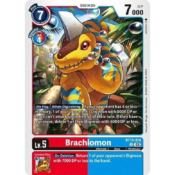 Digimon Exceed Apocalypse Uncommon Brachiomon BT15-016