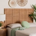 thumbnail image 4 of bali & pari Lesia Natural Rattan and Mahogany Wood Queen Size Headboard, 4 of 6