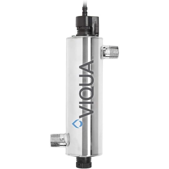 VIQUA VH200 Whole House UV Water Purification System with Sterilume-HO Lamp & Safety-Loc Connector 9 GPM, 304 Stainless Steel, 35W, 100-240V, Fits 1-3 Bathroom Homes