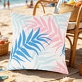 thumbnail image 7 of Summer Outdoor Waterproof Pillow Cover, 17.7×17.7in Double Sided Pattern Decorative Cushion Case, Insert Not Included, for Garden Courtyard Sofa Chair & Patio Decor, 7 of 7