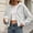 Gray, variant on Women Cropped Zip Up Hooded Jacket, Solid Color Long Sleeve Drop Shoulder Casual Outerwear Layering Coat S‑XXL Gray XL(XL)