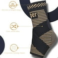 thumbnail image 4 of Breathable Copper Ankle Support Sleeve Compression Sports Brace for Running Gym Foot Injury Recovery Knitted Nylon with Copper Fiber, 4 of 9