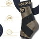 thumbnail image 3 of Abrazadera deportiva de compresión con manguito de soporte de tobillo de cobre | Nylon tejido transpirable para correr y recuperarse de lesiones | Correas ajustables | Protección acolchada | Paquete, 3 of 7