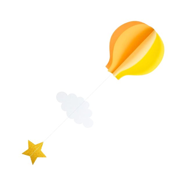 Xingzhi 4pcs Paper Captivate Guests With Hanging Air Balloon Clouds Stars Wide Application Made With Paper type 1