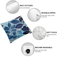 thumbnail image 4 of Acheng Blue Pillow Covers Set of 2, Decorative Couch Pillow Cover for Sofa, Cushion Case for Couch Indoor Outdoor Home Decoration White, 4 of 6