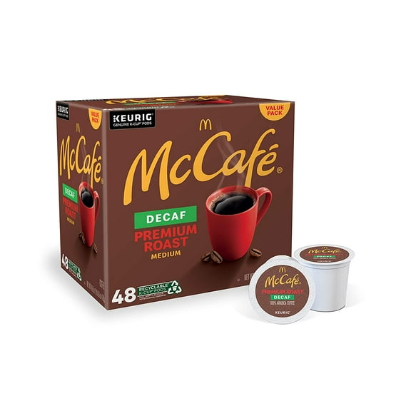 McCafé Premium Roast Decaf, Keurig Single Serve K-Cup Pods, Medium Roast Coffee Pods, 48 Count