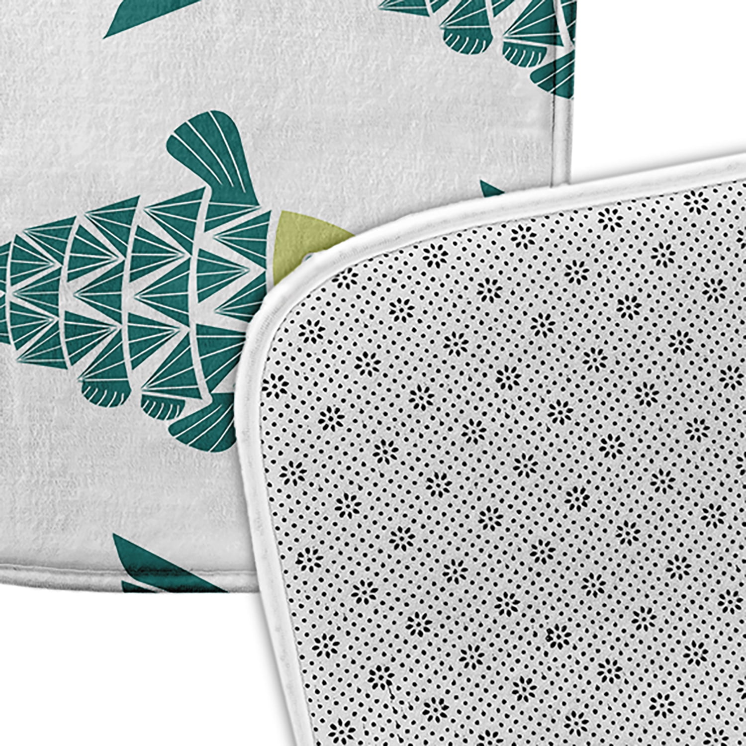 Simply Daisy Fish Tales Pet Feeding Mat for Dogs and Cats