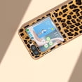 thumbnail image 3 of SaniMore for Samsung Galaxy Z Flip 5 (6.7" 2023) Case with Built-in Tempered Glass Protector,Leopard Pattern PU Leather Shockproof Plating Bumper Stylish for Girls, Gold, 3 of 6