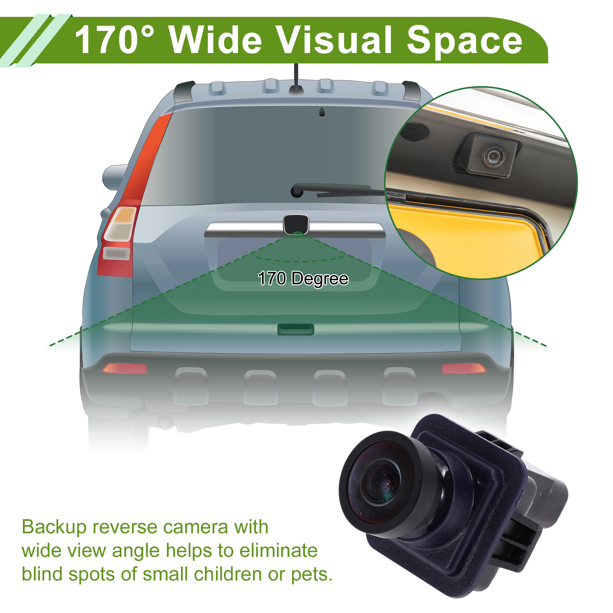 Unique Bargains Car Park Assist Camera for Lincoln MKC 2015-2019 No.EJ7T19G490AB