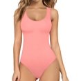 thumbnail image 1 of GFDYREE Women's Mock Turtle Neck Long Sleeve Tops Bodysuit, 1 of 7