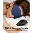 thumbnail image 2 of NestE Sleep Mask for Side Sleeper, Eye Mask for Sleeping Women Men, 3D Contoured Cup No Eye Pressure 100% Light Blocking Sleeping Mask with Adjustable Strap Night Blindfold Flight, Travel, Nap, Blue, 2 of 13