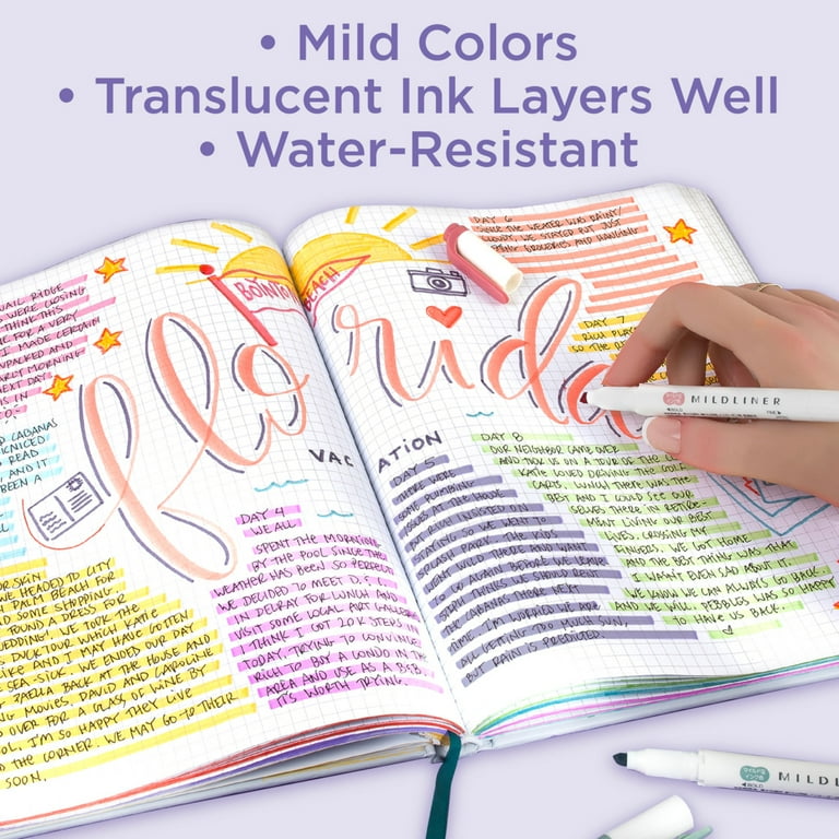 Zebra Pen Mildliner Double-Ended Creative Highlighter Set