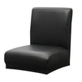 thumbnail image 4 of GROWTH TANK Short Back Chair Cover Bar Stool Chair Covers Removable Washable for Dining Room Black, 4 of 9