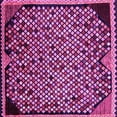 thumbnail image 1 of Ahgly Company Indoor Square Abstract Pink Modern Area Rugs, 3' Square, 1 of 4