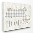 thumbnail image 2 of The Stupell Home Decor Collection Gingham Massachusetts Heart and Home Wall Art, 2 of 5
