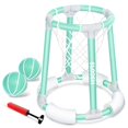 thumbnail image 1 of Sloosh Pool Basketball Hoop Toys Flotante Basketball Pool Game Piscina Flotadores Juguetes con Bomba de Bolas Verano Al Aire Libre Juego de Agua Juguete para Niños y Adultos (Verde), 1 of 1