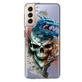 thumbnail image 1 of MUNDAZE Samsung Galaxy S21 FE Fantasy Blue Dragon Dream Skull Double Layer Phone Case Cover, 1 of 5