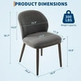 thumbnail image 2 of Dining Chairs Set of 4,Modern Upholstered Kitchen Chairs with Ergonomic Back Support,265lbs Capacity Dining Room Chairs with Wood Legs for Kitchen Dining Room Restaurant, 2 of 6