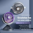 thumbnail image 6 of erfcxs Multifunctional USB Desk Fan with Smart Display Portable Charging Base Colorful Ambient Light and Aroma Diffuser for Enhanced Comfort, 6 of 6