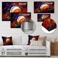 thumbnail image 4 of Designart "Baseball modern Glory I" Sports Metal Wall Decor, 4 of 5