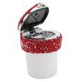 thumbnail image 5 of Cendrier De Voiture En Strass à la Mode, Lumière LED, Cendrier De Voiture Multifonctionnel, Conteneur Sans Fumée Avec Indicateur De Lumière LED(Rouge), 5 of 5