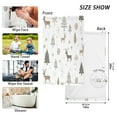 thumbnail image 6 of Yayeee 2 Pack Hand Towels for Bathroom 100% Cotton 16" x 28" Kitchen Towel, Christmas Forest, 6 of 7
