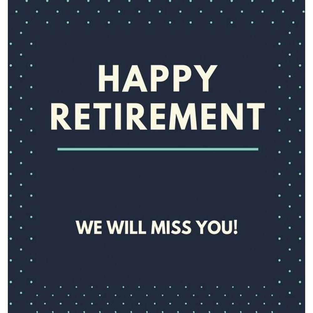 Happy Retirement Guest Book (Hardcover) Guestbook for retirement