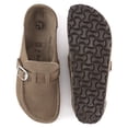 thumbnail image 2 of BIRKENSTOCK BUCKLEY SUEDE LEATHER Clogs Gray Taupe, 2 of 10