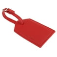 thumbnail image 1 of Etiquetas de equipaje Cuero para negocios Etiquetas de maleta Etiqueta de titular de nombre Etiquetas de identificación Accesorios 10x6 rojo, 1 of 9