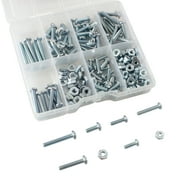 Hyper Tough 182-Piece Zinc Plated, Machine Screw and Nut Assortment with Storage Case, 3304