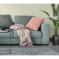 thumbnail image 2 of Amrita Sen Designs  18 x 18 in. Pond Peacock Broadcloth Indoor & Outdoor Zippered Pillow - Peach & Blue, 2 of 4