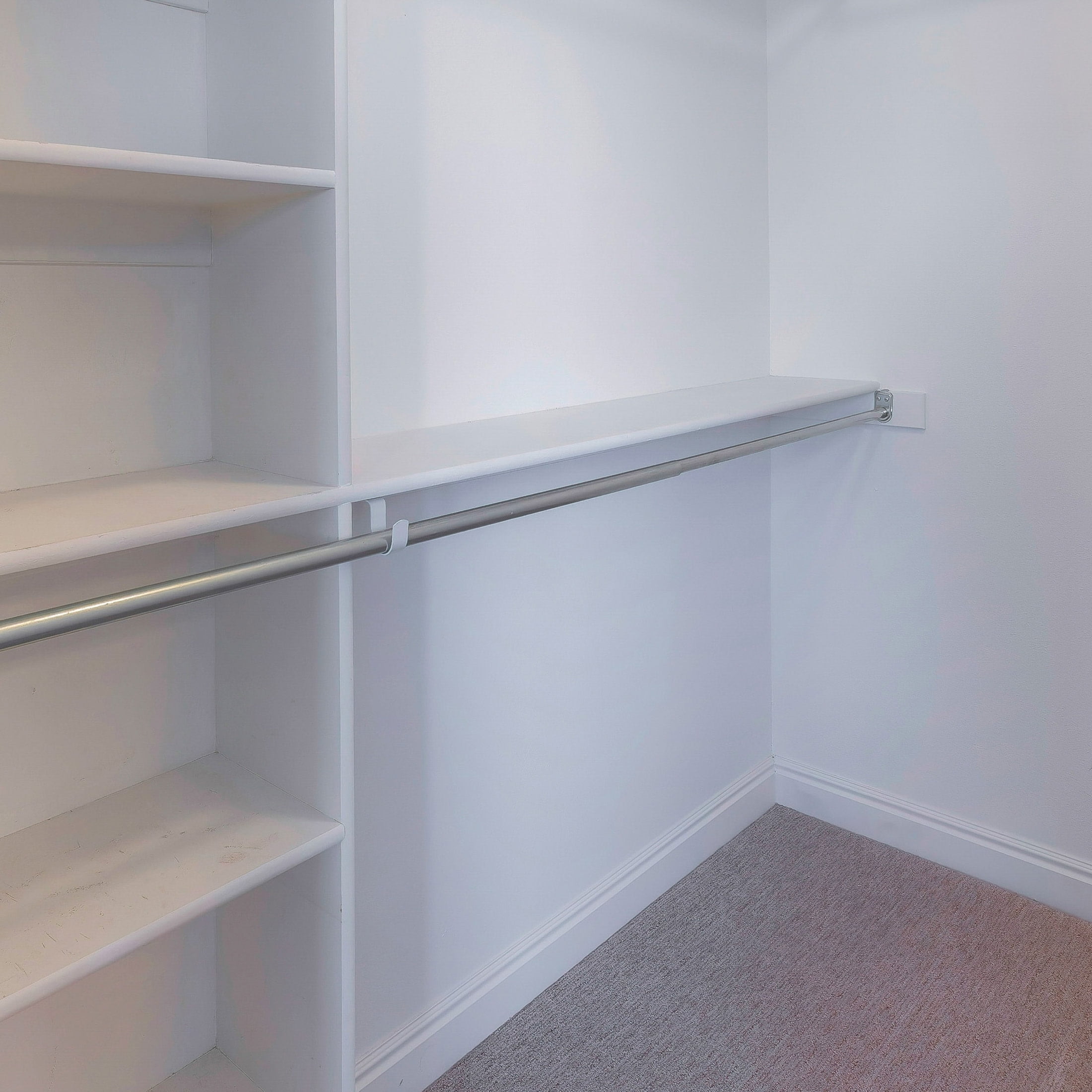 Design House Heavy-Duty Steel Adjustable Wall Mount Closet Rod