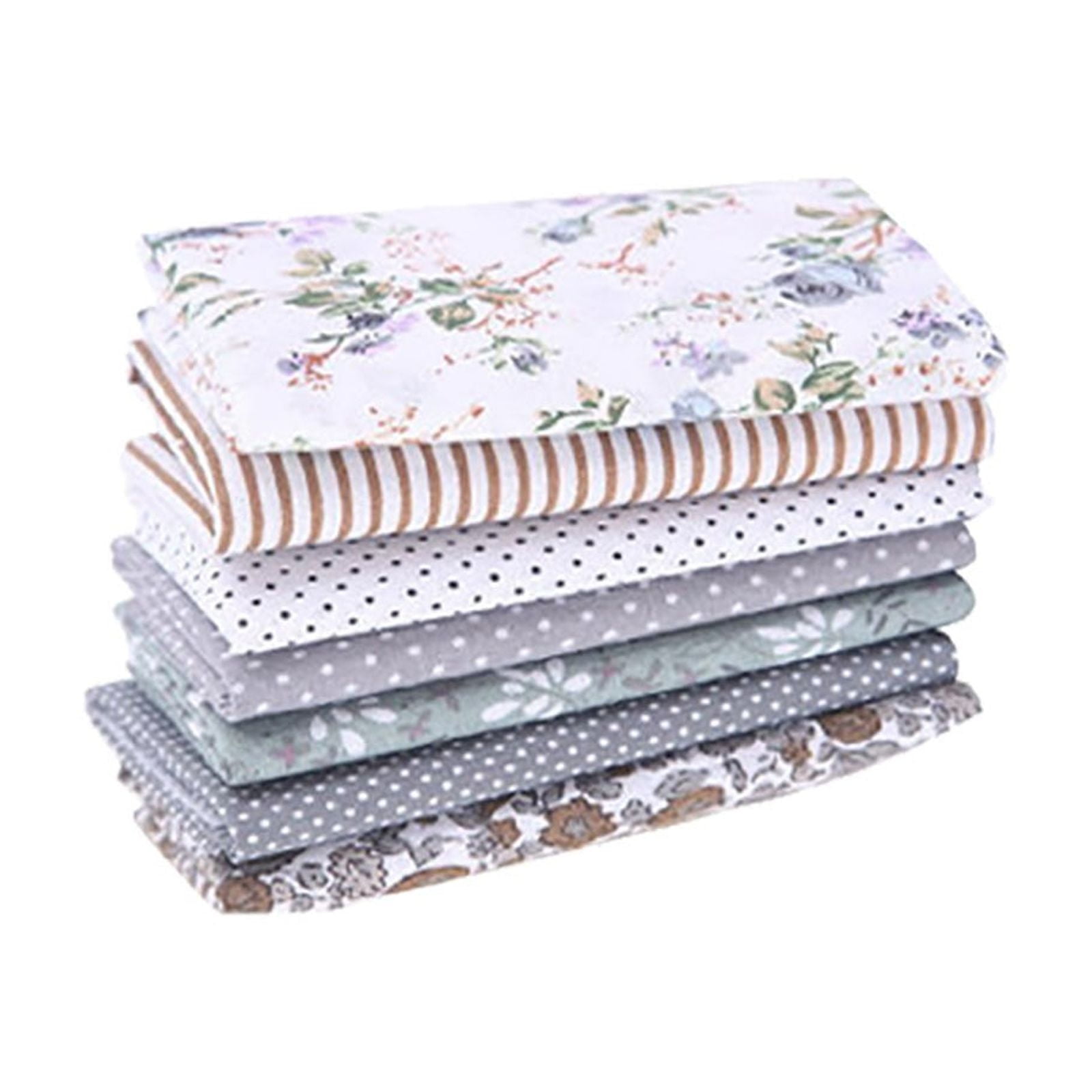 Clearance Sales! Cotton Craft Fabric Bundle Squares, No Repeat Patchwork Quilting Fabric Bundles Layer Precut Quilt Material for Diy Craft Sewing Cloths Handmade Accessories, 19.68In*19.68In 7Pcs