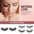 thumbnail image 2 of BESTYASH 7Pares De Pestañas Postizas Negras Ligeras Para Maquillaje Con Aspecto Natural, 2 of 6