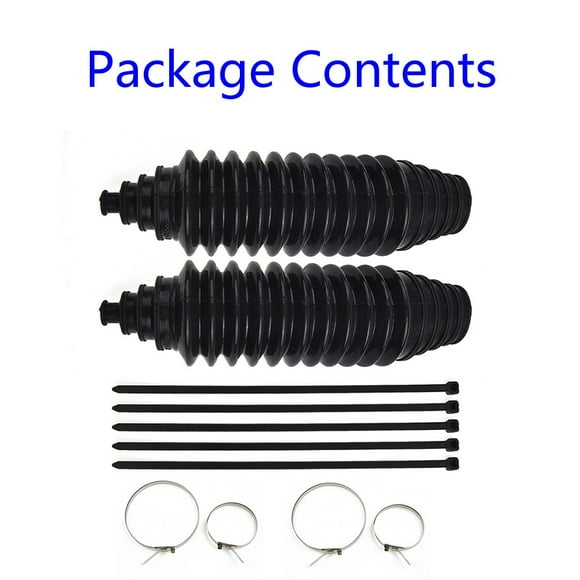 Silicone Rack Pinion Steering Gaiter Pinion Boots+Cable Ties+Clamp Kit