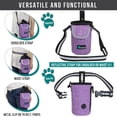 thumbnail image 4 of PetAmi Premium Dog Training Pouch with Poop Bag Dispenser, Purple, 7.5 x 5.5 x 4.5 inches Capacity, 4 of 7