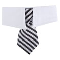thumbnail image 1 of Corbata ajustable para perros y gatos, ropa para mascotas, cuello blanco, 1 of 5