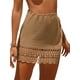 thumbnail image 1 of Falda de crochet para mujer, minifalda corta de punto para playa, para verano, 1 of 8