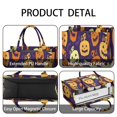 thumbnail image 4 of Large Capacity Tote Bag,Purple Halloween Jack Lanterns Handbag Fashion Luxury Tote Bag,15.7"x13"x 5.1" Inches,Laptop Compatible, 4 of 6