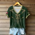 thumbnail image 6 of 2026 New Mexico Soccer Jersey Women, Mexican Jersey Soccer T-Shirt, Soccer Jersey 2D Graphic V-Neck Short Sleeve Football Tee, Casual Daily Sport Top for Adult, 6 of 6