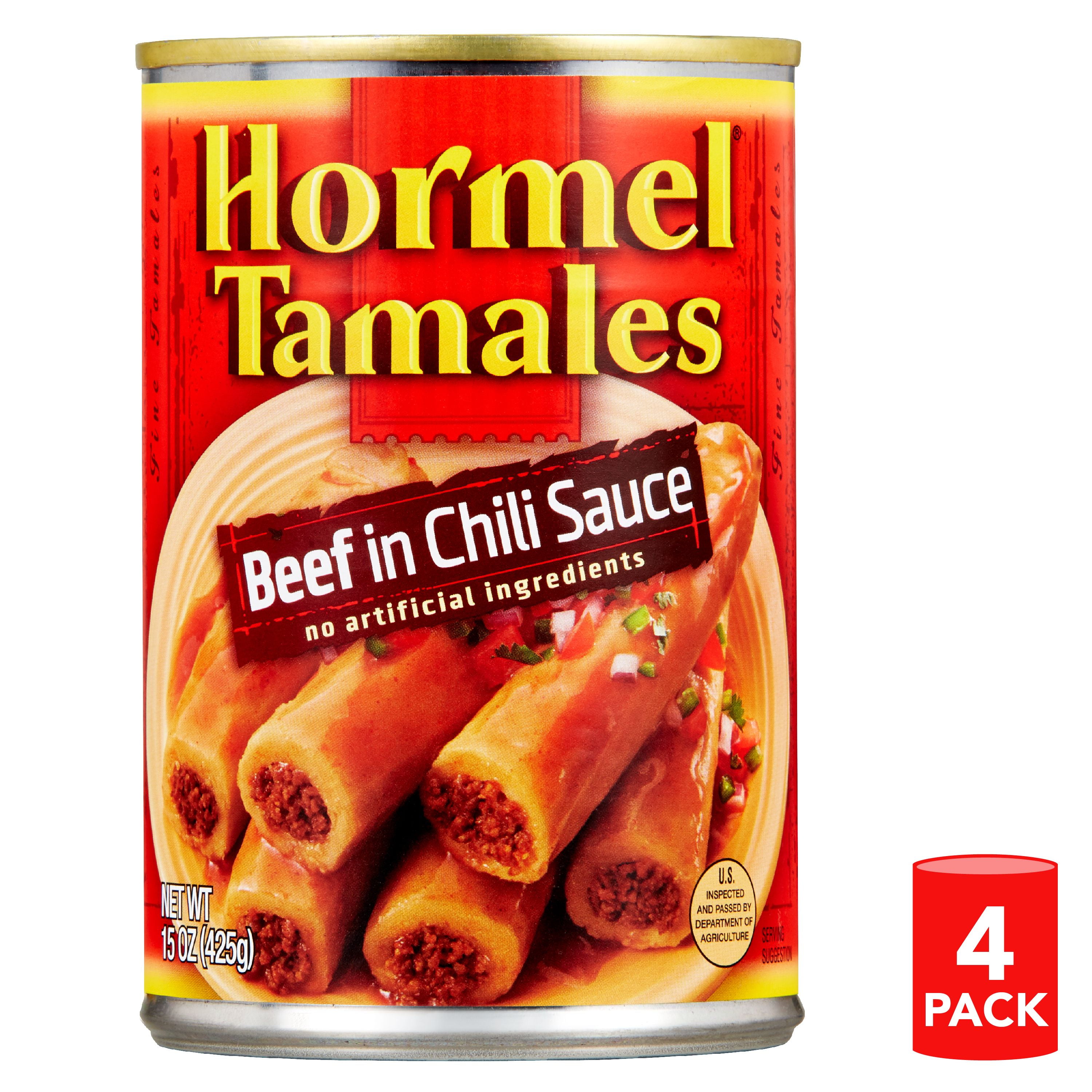 Hormel Beef Tamales, 15 Ounce Can (Pack of 4)