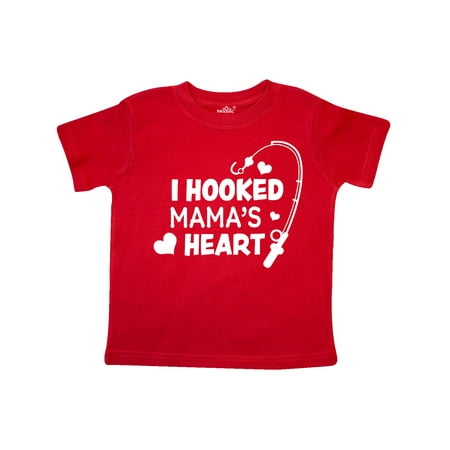 

Inktastic I Hooked Mama s Heart with Fishing Rod Gift Toddler Boy or Toddler Girl T-Shirt